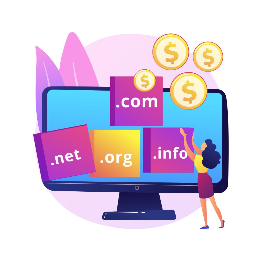 Selling and flipping domain names online business side hustle idea